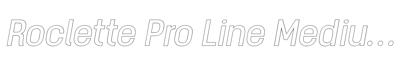 Roclette Pro Line Medium Italic